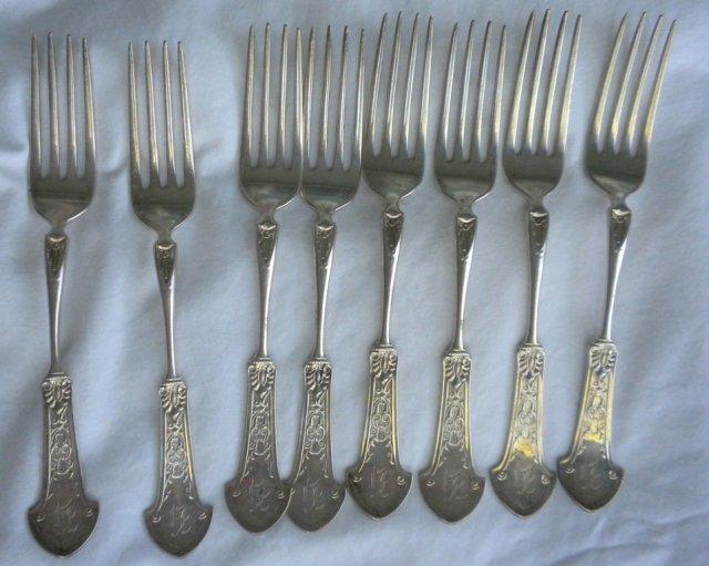 Corinthian Gorham Sterling 8 lunch forks