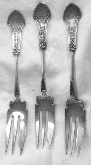 Corinthian Gorham Sterling pastry forks