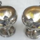figural woman master salts George Sharp sterling silver
