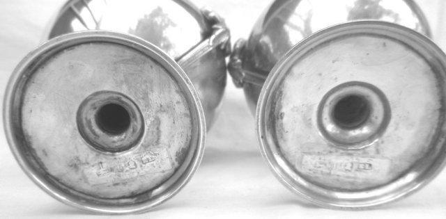 figural woman master salts George Sharp sterling silver