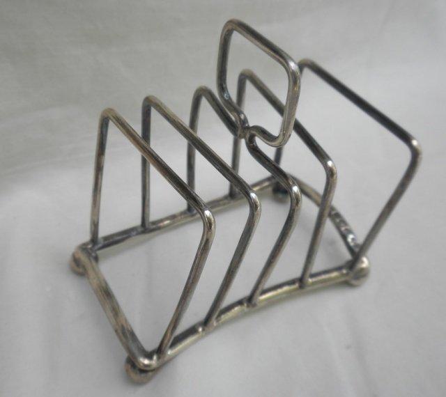 toast rack sterling silver English