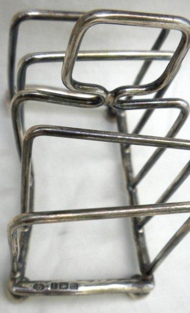 toast rack sterling silver English