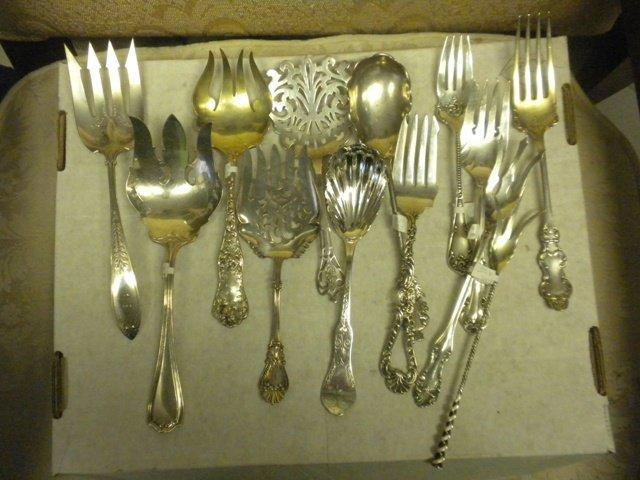 Palm vegetable Fork gorham sterling silver