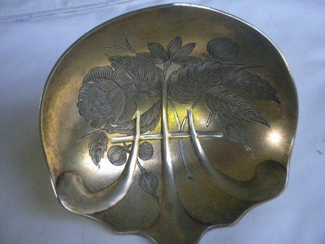 Arlington Towle Soup Ladle bright cut sterling silver