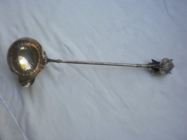 Cala Lily Figural flower Soup Ladle sterling silver