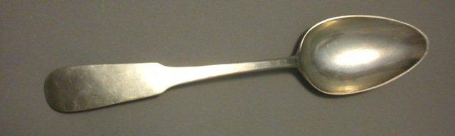 Scroll Whiting Serving Spoon face in bowl sterling silver