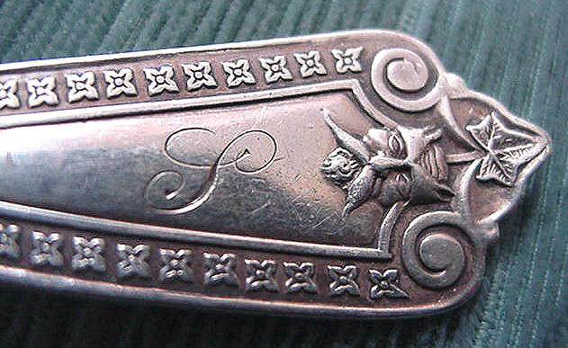 Ivy Whiting sterling spoon (marked 1866)