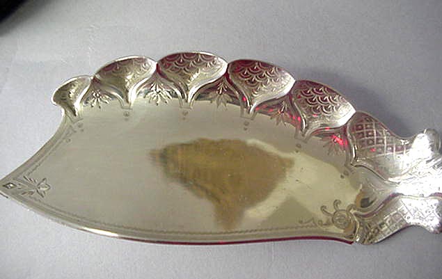 Persian Tiffany Fish Server Sterling Silver