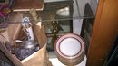 Soup Bowls german porcelain red gold dozen
