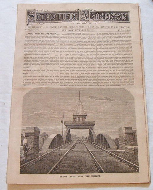 Scientific Amer.1874 NYC Underground,Thrashing Machines