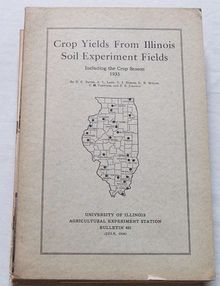 Crop Yields from IL Soil Experiment Fields, 1935 Season