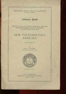 Smithsonian 1934 Deep Sea Report New Annelids