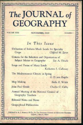 Journal Of Geography -Mediterranean Climate