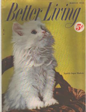 Better Living 3/1952 Persian Kitten, fashions