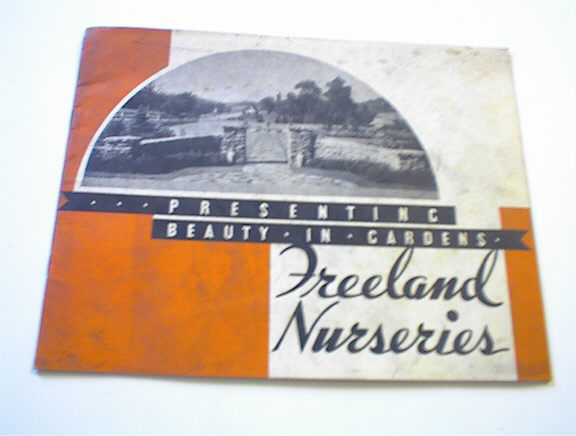 Freeland Nurseries Ca 1940s brochure