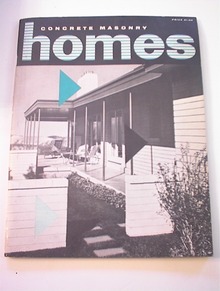 Concrete Masonry Homes Magazine.1956