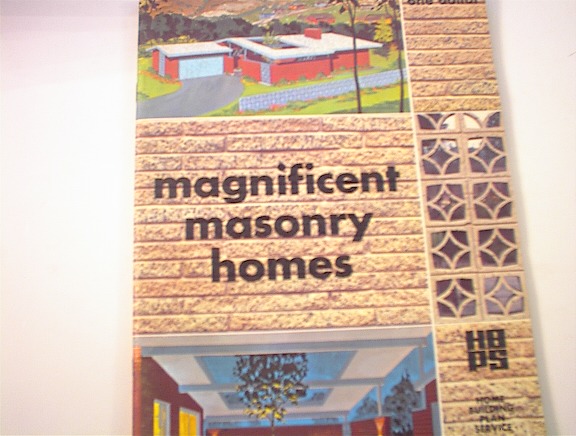 Magnificent Masonry Homes Mag,1960s,F-plans
