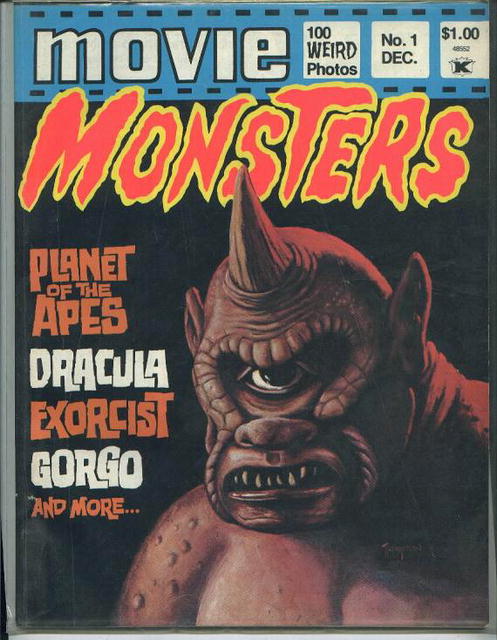 Movie Monsters, Gorgo, Dracula, 12/74