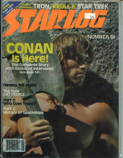 Starlog, Schwarznegger as Conan, #59 6/82