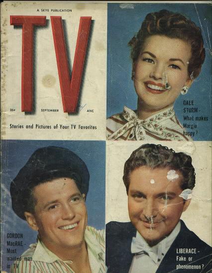 TV, Gale Storm, Liberace, Gordon McRae, 9/54