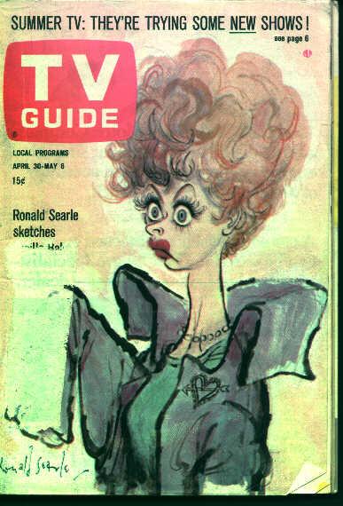 TV Guide-4/30/66- Lucy on the Cover! Vietnam