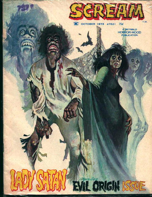 Scream-10/73-Lady Satan, Evil Origin Issue!