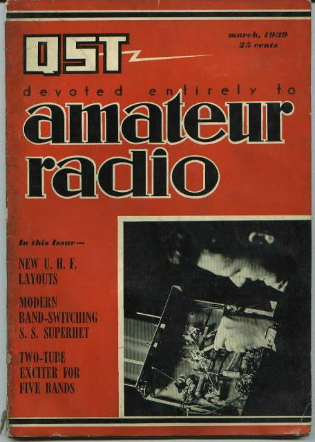 QST magazine, New UHF layouts, 3/1939