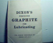 Dixon's Graphite for Lubrication! 1800's!