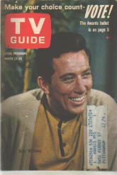 TV Guide 3/23/1963 Andy Williams Jack Benny