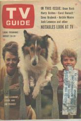 TV Guide 8/24/1963 Lassie June Lockhart Timmy