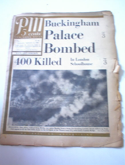 PM New York Daily,10/11/40,Buckingham Bombed