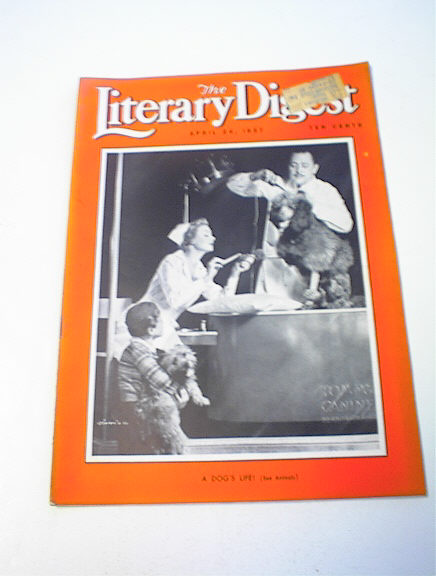 The Literary Digest,4/24/37, A Dog's Life!