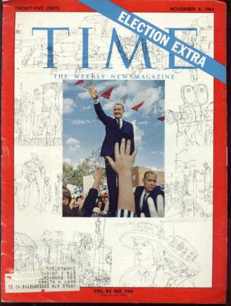 TIME 11/4/64 LBJ Pres. Johnson Election Extra