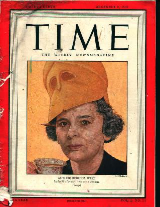 Time-12/8/47- Rebecca West on Cover!