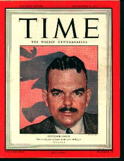 Time-11/1/43 Govenor Dewey On Cover!
