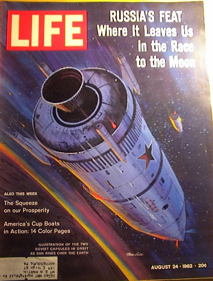 LIFE Magazine,8/24/62,Russia's Space cover!