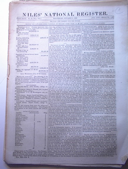 Nile's National Register,1839,Mr.Rives Speech
