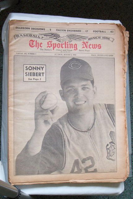 The Sporting News - 8/7/1965 Sonny Siebert