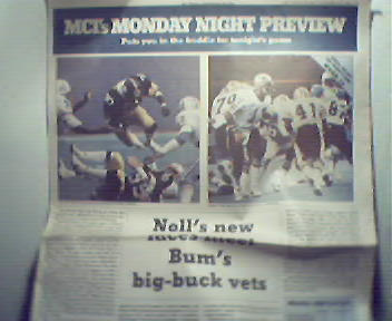 MCI's Monday Night Preview-11/19/84 Steelers v Saints!