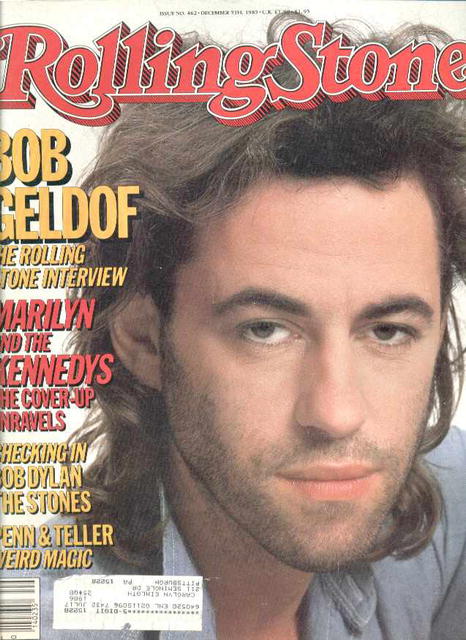 Rolling Stone/Dec.1985/Bob Geldorf cover, int