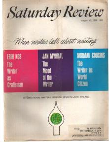 Saturday Review 8/13/1966 Writers on Writing