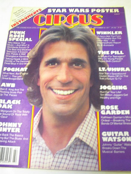 Circus Magazine,9/15/77,Henry Winkler COVER