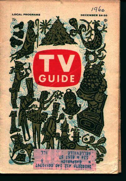 TV Guide-Dec 24-30 1960- Christmas Cover!