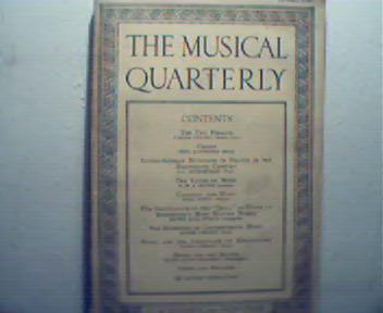 Musical Quarterly-4/29 Music and Movies!Cassa
