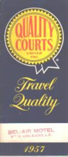 Quality Courts 1957 Motel Guide Book EX