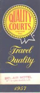 Quality Courts 1957 Motel Guide Book EX
