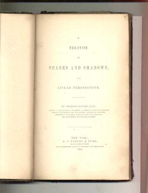 1860 Treatise On Shades And Shadows&Perspect