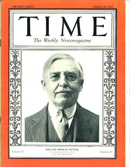TIME, GOP Chair William M. Butler, 10/10/27