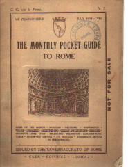 July 1930 Monthly Pocket Guide to Rome