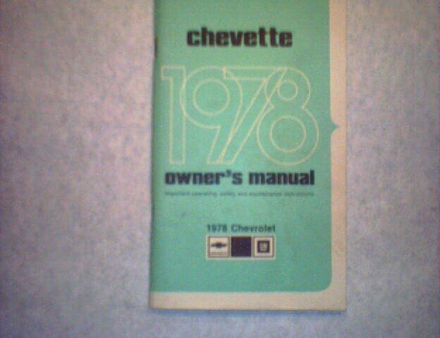 1978Chevette(Chevrolet )Owner's Manual